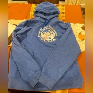 Size XXL The North Face hooded sweatshirt.